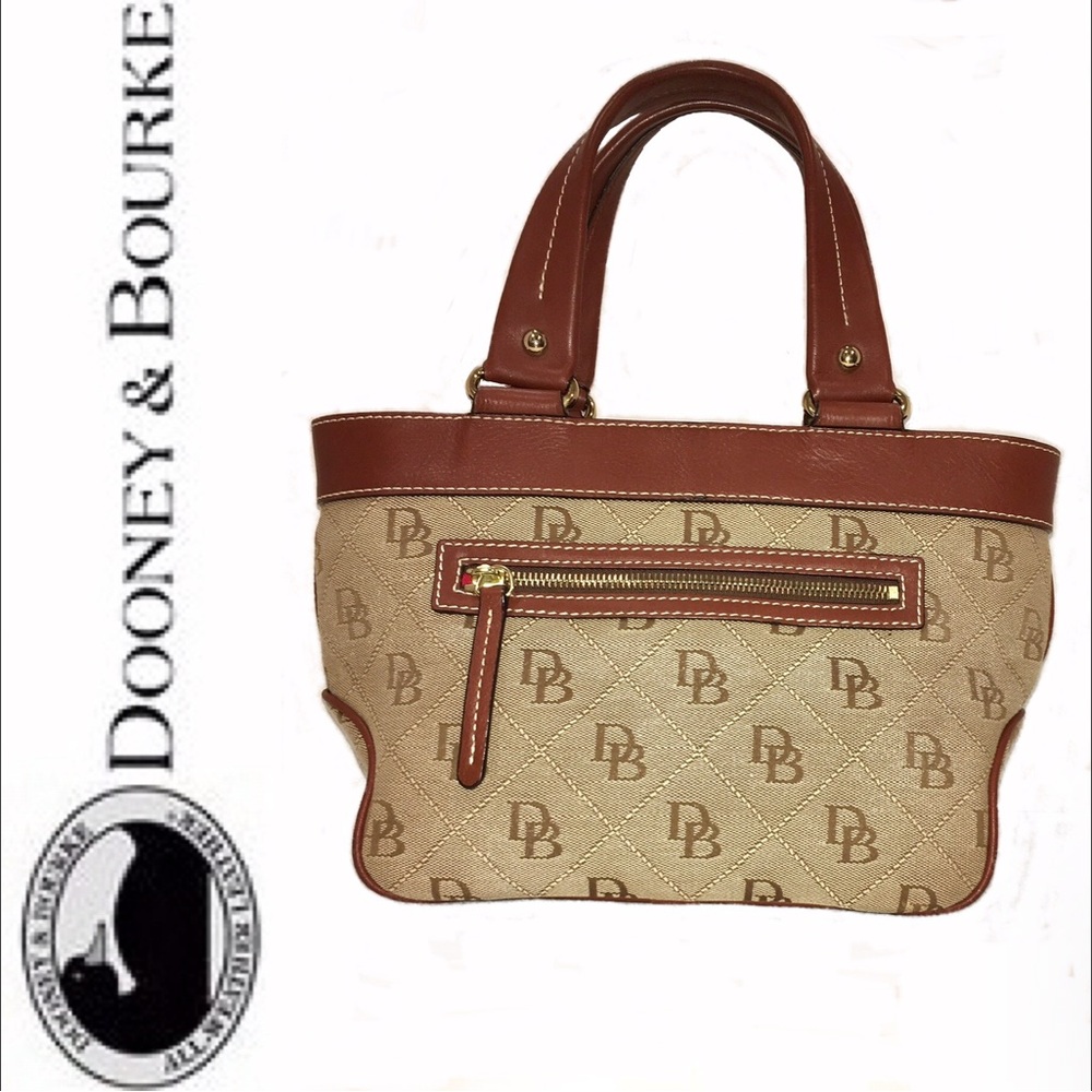 DOONEY & BOURKE tan signature satchel